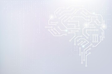 AI technology brain background digital transformation concept