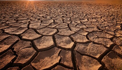 dry cracked earth background showing arid land suffering from water scarcity and the effects of a long drought