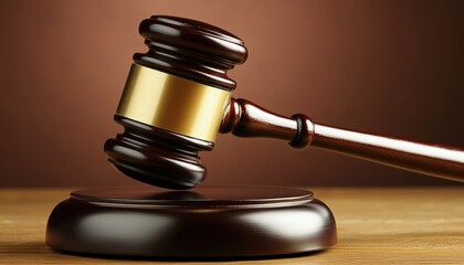 A Small Wooden Hammer Used By Judges Or Auctioneers To Announce Decisions Or The End Of An Auction, Commonly Made Of Solid Wood.