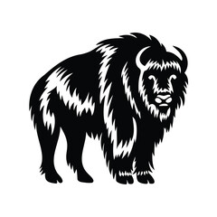 Majestic bison illustration, a powerful symbol of the American West plains