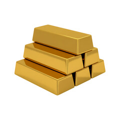 Stack of shiny gold bars.  Wealth, success, finance concept.