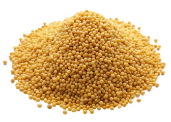 Millet (Barnyard) seeds isolated on white background png