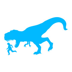 T-Rex Sport Running Tyrannosaurus Attacking Fleeing Fast Food Eating