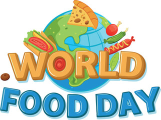 3d world food day banner template with eps