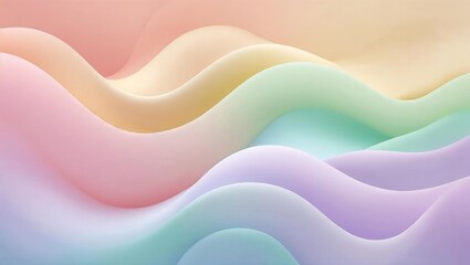 Pastel rainbow gradient with soft transitions between colors, calming aesthetic.