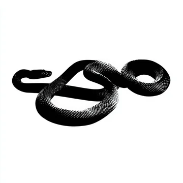 Gobo texture shadows coiled snake with visible scales