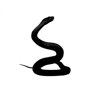 Gobo texture shadows snake body in tight spiral form