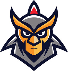 Aggressive owl mascot logo design