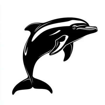 Gobo texture shadows playful dolphin gliding through waves