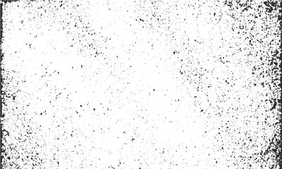 Obraz premium Dirty film grain speck grunge overlay on white paper with grainy noise texture .Speckled grain dot noise background on white surface with distress grunge effect .White background with dirty dust fil