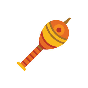 orange maraca musical instrument clip art preview