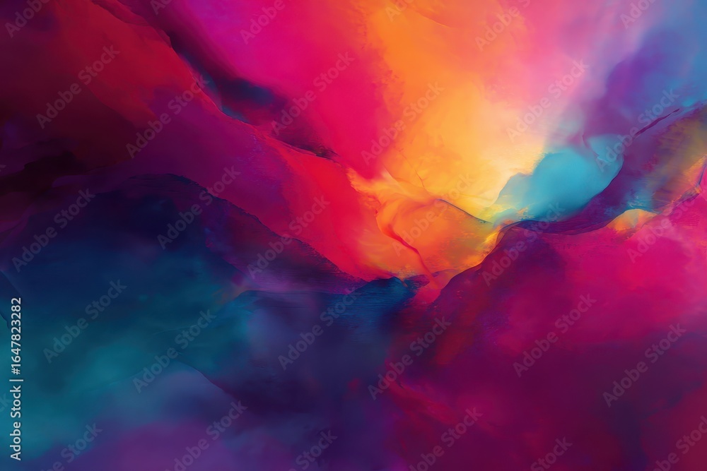 Poster vibrant abstract background featuring blended colors creating a dynamic and energetic visual experie