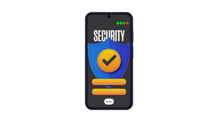 Smartphone Security App Interface Safe Secure Protected