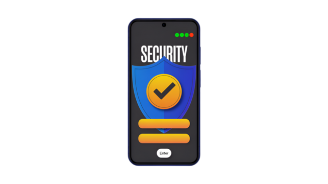 Smartphone Security App Interface Safe Secure Protected