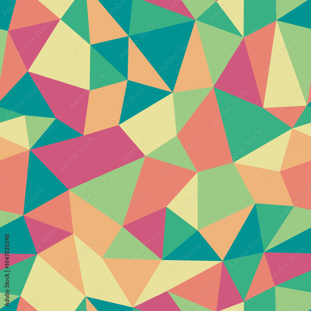 Poster abstract vector background. compact triangles size. repeatable pattern. classy vector tiles. modern 