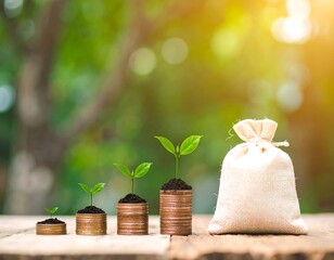 Money growing into profit