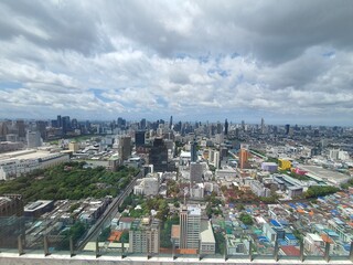 aerial view of the city