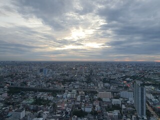 Obraz premium aerial view of the city