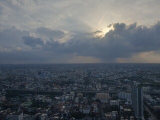 time lapse clouds over city