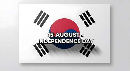 15 August Korea Independence Day Poster
