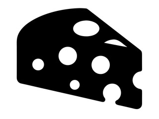 Cheese Slice icon,cheese Slice silhouette vector illustration