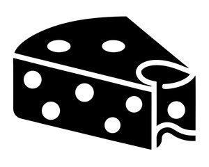 Cheese Slice icon,cheese Slice silhouette vector illustration