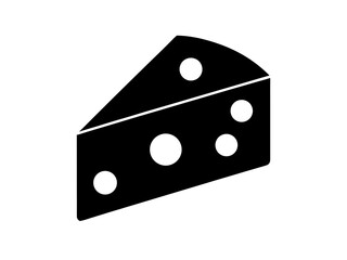 cheese icon,cheese silhouette vector illustration
