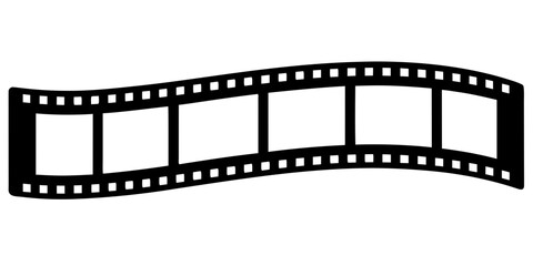 film strip silhouette vector illustration,film strip icon