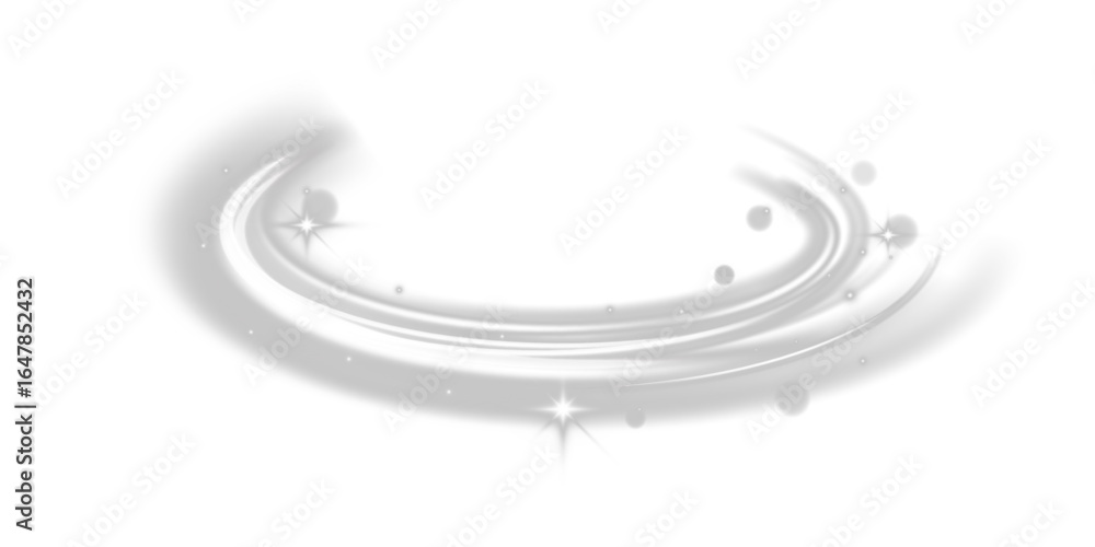 Poster white translucent wind streams with light sparkles and soft motion blur. visual effect of winter swi