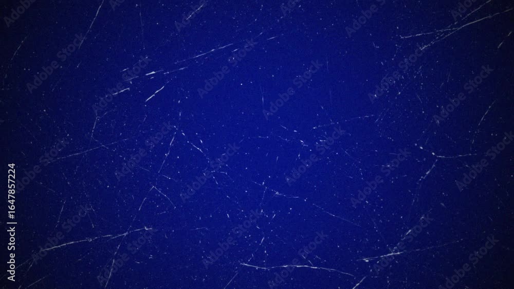 Poster deep blue textured background with subtle scratches and speckles for visual effects