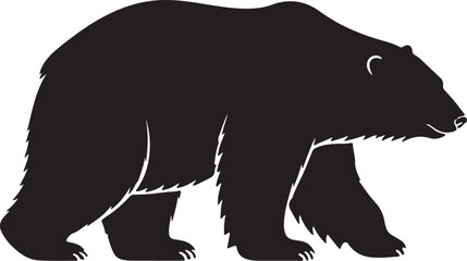 Obraz premium black bear silhouette