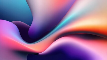 Luminous Abstract Waves Flowing with Vibrant Sunset and Twilight Gradients