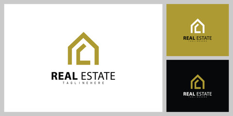 Minimalist Building Icon Logo – Real Estate Business Branding Template