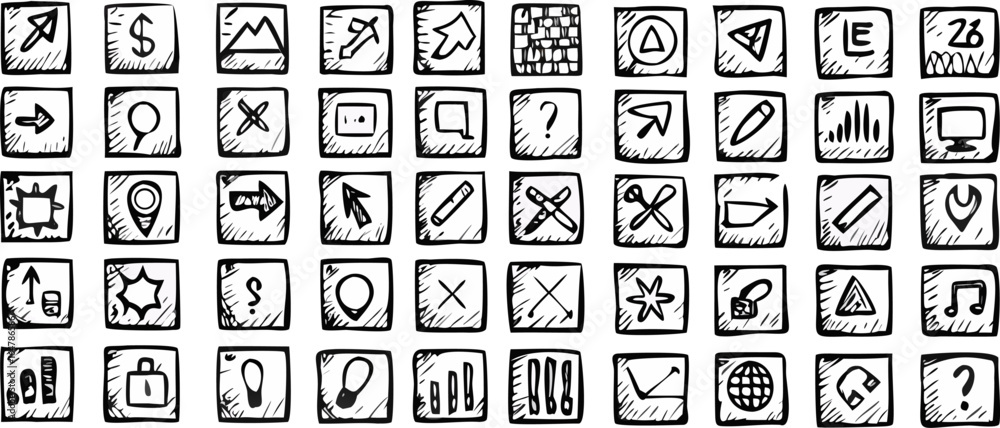 Poster abstract pattern of numerous small black dots arranged in a grid