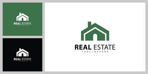 Minimalist Building Icon Logo – Real Estate Business Branding Template