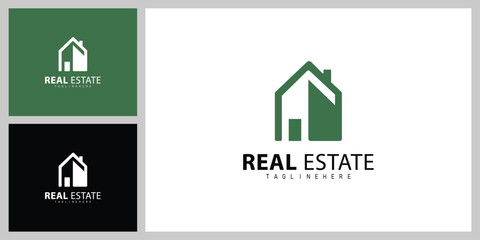 Minimalist Building Icon Logo &ndash; Real Estate Business Branding Template