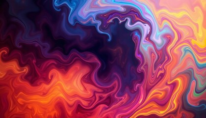 Obraz premium Abstract swirling nebula colors forming a thought bubble, mind, nebula