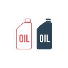 Engine oil vector illustration icons set