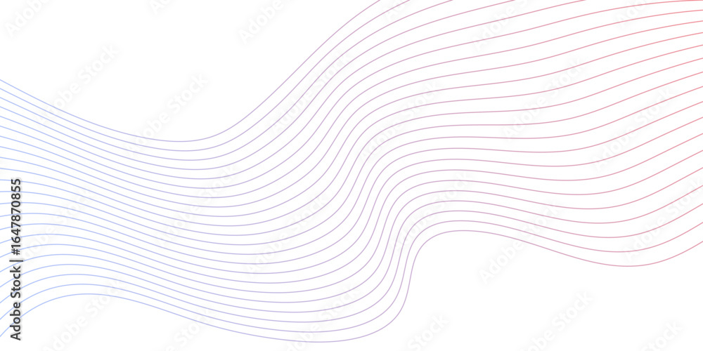 Aufkleber multicolor blend abstract vector wave line template. digital future technology concept geometric pat