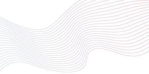 Multicolor blend abstract vector wave line template. Digital future technology concept geometric patterns of lines. Abstract wave lines element for banner, flyer, brochure, poster. Modern flowing wave