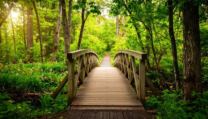 Fototapeta premium Lush green forest canopy