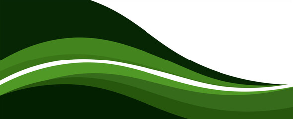 Modern green background. Graphic design pattern background template with dynamic wave shapes.