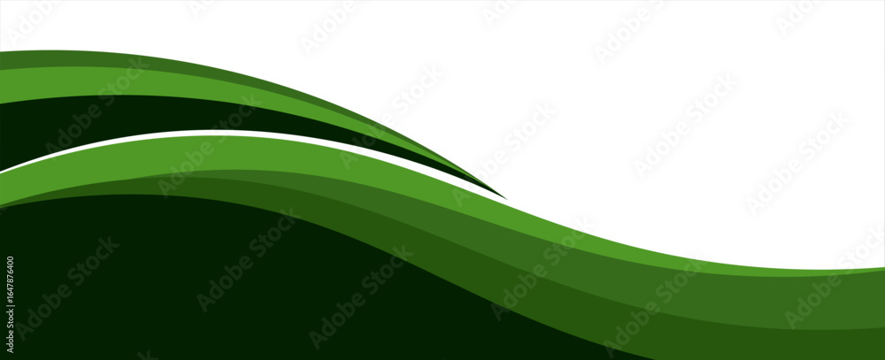 Poster modern green background. graphic design pattern background template with dynamic wave shapes.