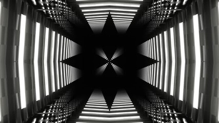 Endless Symmetry Spiraling Through Electric Neon Tunnel - Powered by Adobe