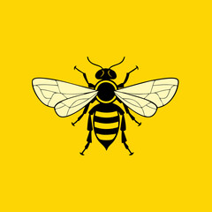 Obraz premium Vector illustration of a bee