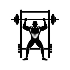Man Performing Smith Machine Shoulder Press Exercise for Upper Body Strength at Gym 