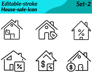 A cheerful house character with a smiling face, holding a For Sale sign, with a key in one hand, surrounded by dollar signs and a small yard, conveying a friendly, approachable real estate vibe.