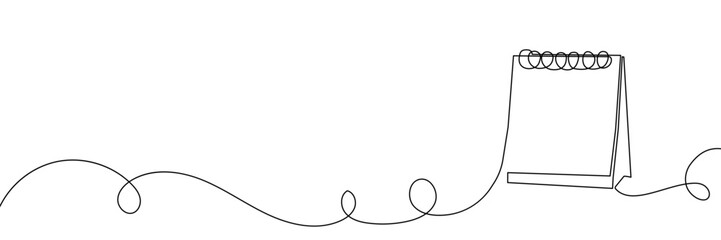 Calendar continuous one line art icon illustration outline sketch plane. Continuous one line calendar doodle vector single lineart travel time paper background agenda business schedule drawing trip.