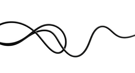 detailed professional high quality Simple White Line Art Design on a Black Background