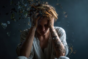 Exploring the complexities of bipolar disorder through a visual representation of emotional turmoil and fragmentation of self